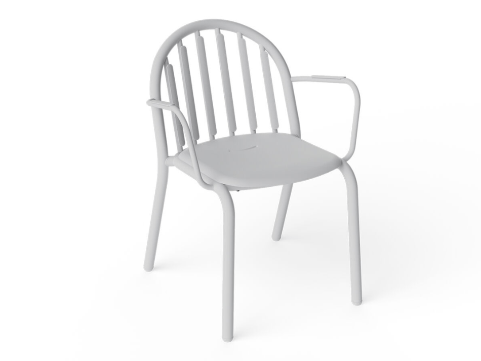 Silla con Reposabrazos Fred Gris