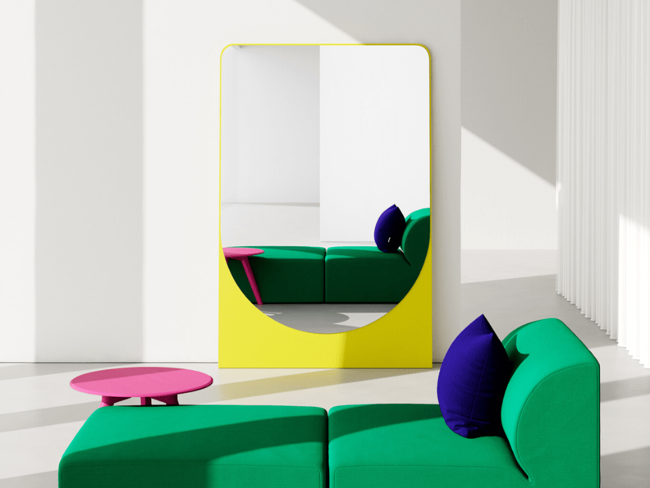FRIEDRICH MAX MIRROR YELLOW 123X190 — imagen 2