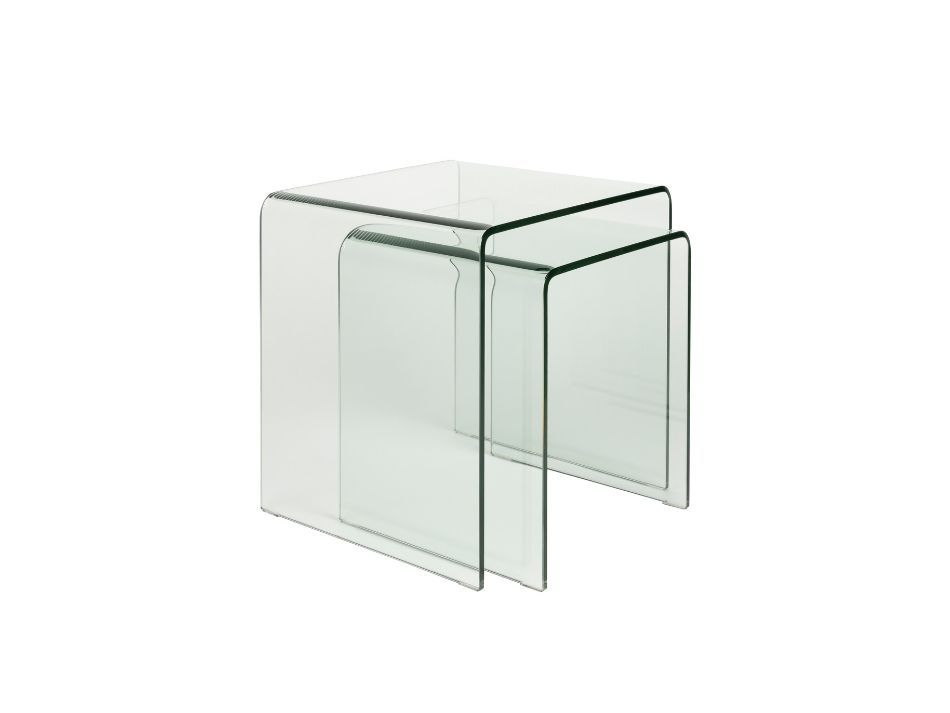 Side Table Vetro Set of 2 Transparent — imagen 2